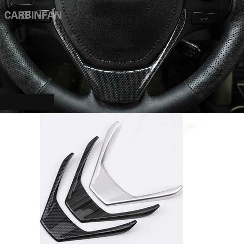 

ABS Chrome Car Inner Steering Wheel Decoration Cover Trim Sticker Car Accessories For Toyota RAV4 RAV 4 2013 2014 2015 2016 C931
