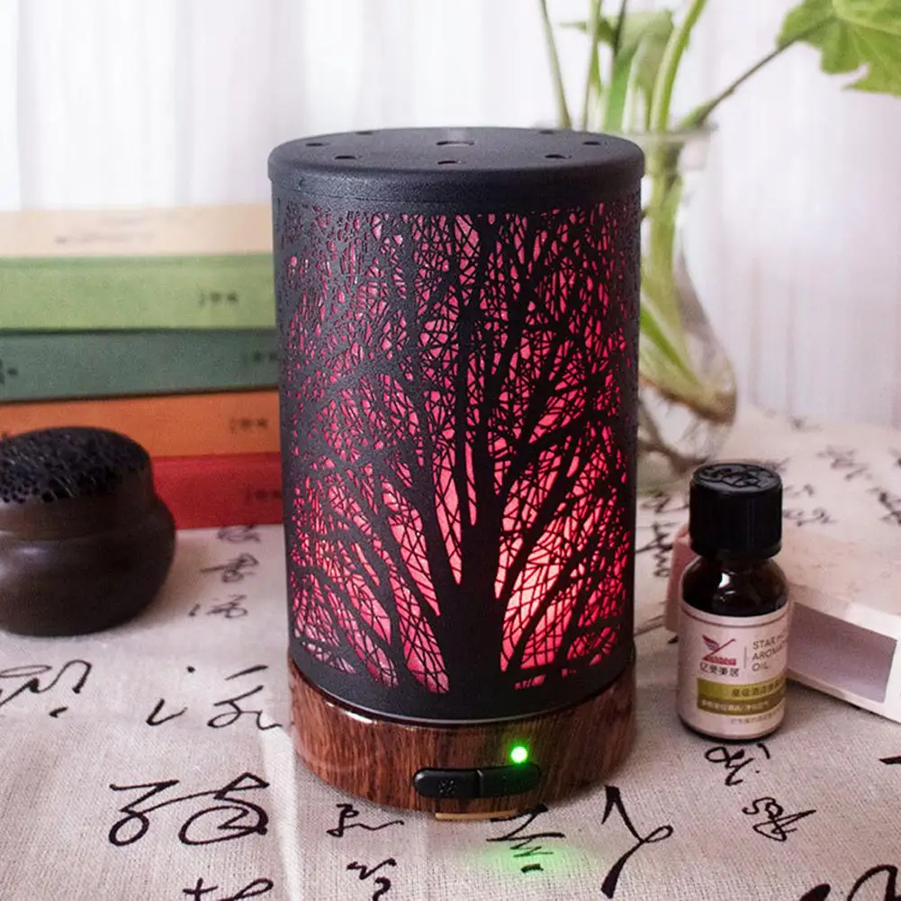 

LED Colorful Light Tree Shadow Air Purifier Mute Humidifier Home Aroma Diffuser #01