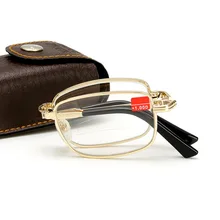 Винтажные складные очки для чтения, для мужчин и женщин, портативные пресбиопические очки, маленькие очки из сплава, очки для дальнозоркости 641