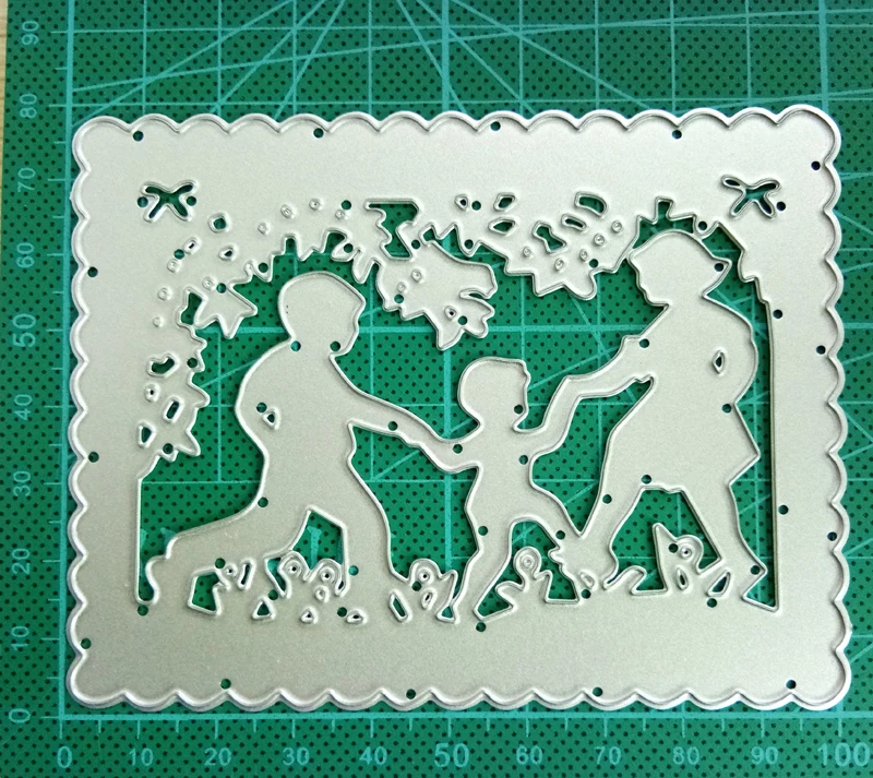  Happy Family Tree Frame Metal Handcraft Steel Cutting Dies For DIY Scrapbooking Invitation Cards Pa - 32969774449