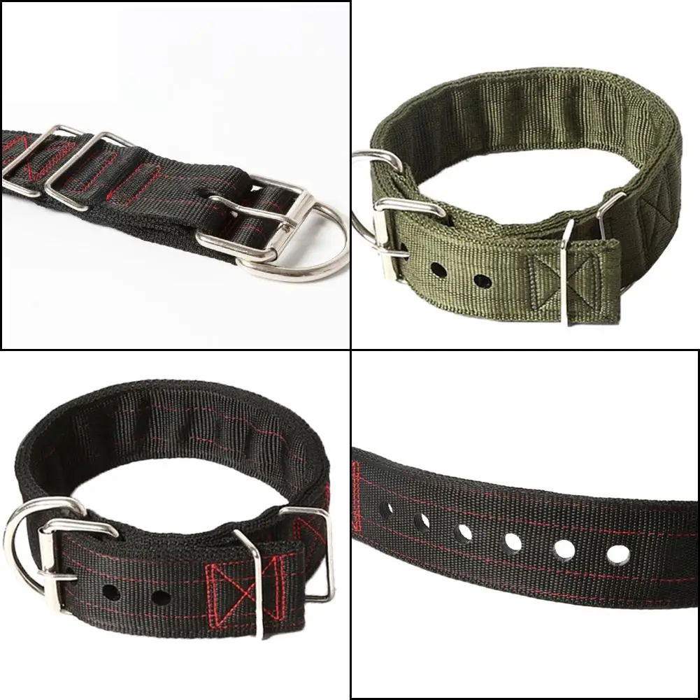 Nylon Adjustable Large Dog Hound Training Collar 5cm Widened 6-layer Thickened Bulldog Special Dog Collar Training Supplies 20E