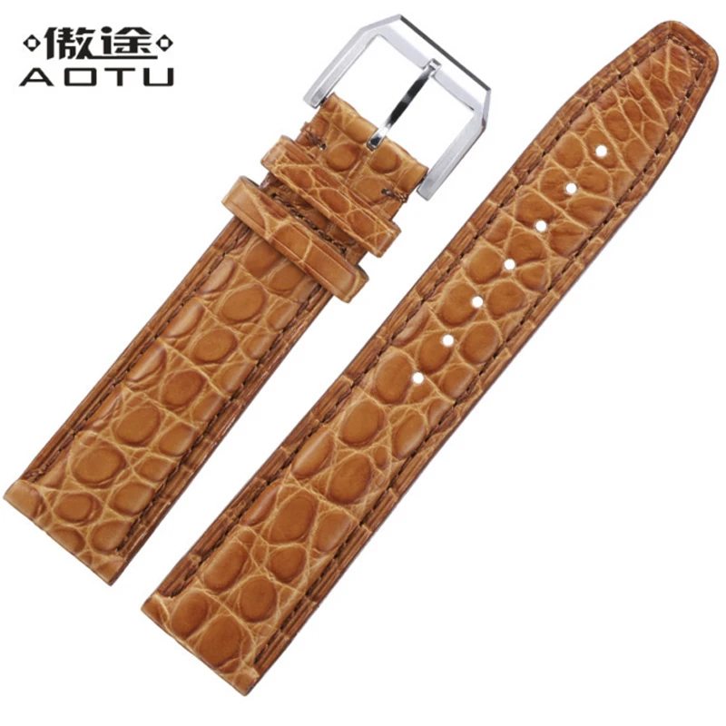 

Genuine Leather Watch Straps For IWC PORTOFINO PORTUGIESER Men Watchband 20mm Vintage Leather Top Quality Watch Band Saat Belt
