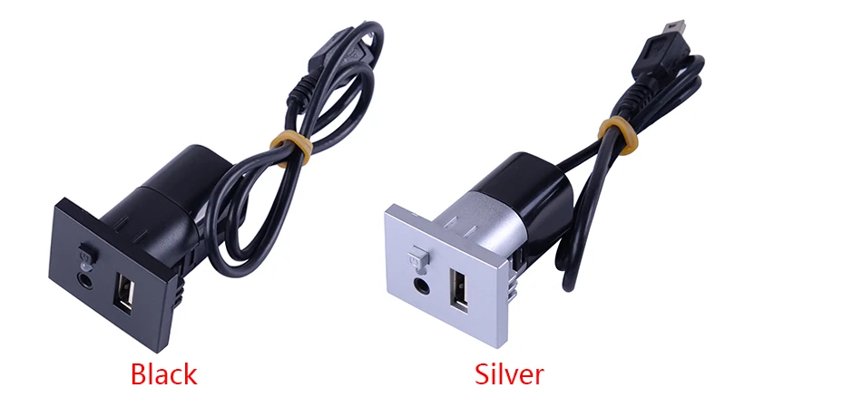 43 см пластиковый автомобильный мини USB приборная панель Вход Соединительный модуль точка 3,5 мм Черный Серебристый подходит для Ford Focus MP3 3,5 мм Jack