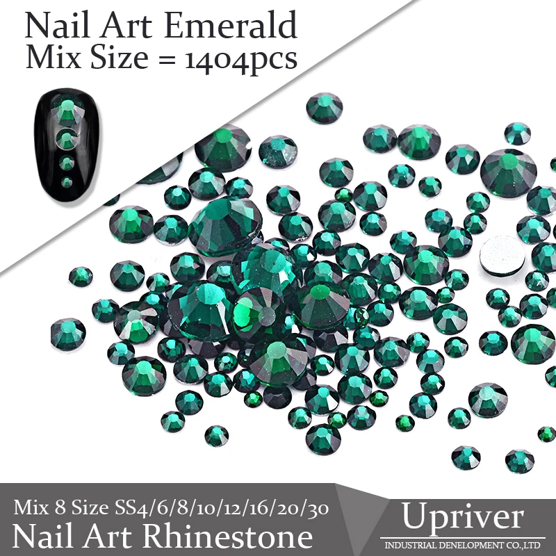 Reuver Emerald ss3 ss30 & Mix Размер более блестящие высококачественные Свободные Стразы для