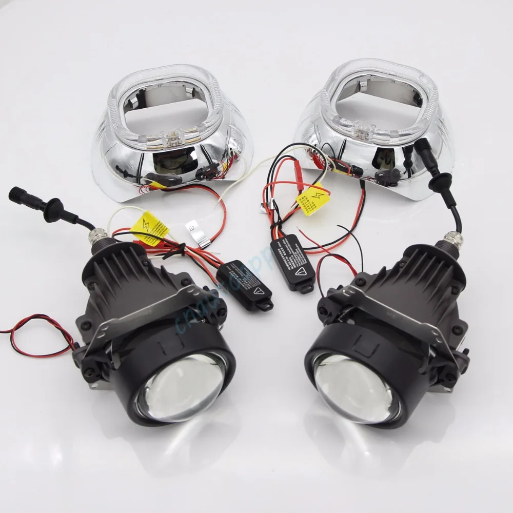 Светодиодные би лед мини линзы h1. Led линза h4 opel. Би лед лампы h4. Bi led h4. Hella 3r под гайку.