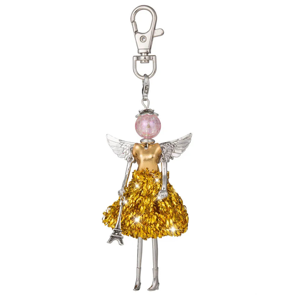 

Fashion new cute multicolor popular princess doll key ring & key chain bag charms car pendant for women handbag Jewelry 2017