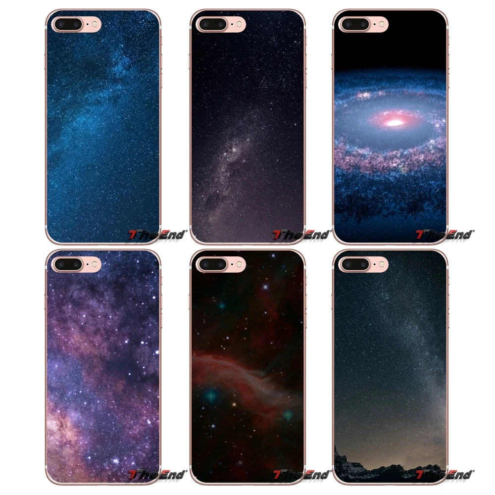

For iPhone X 4 4S 5 5S 5C SE 6 6S 7 8 Plus Samsung Galaxy J1 J3 J5 J7 A3 A5 2016 2017 Space Milky way Silicone Phone Shell Cases