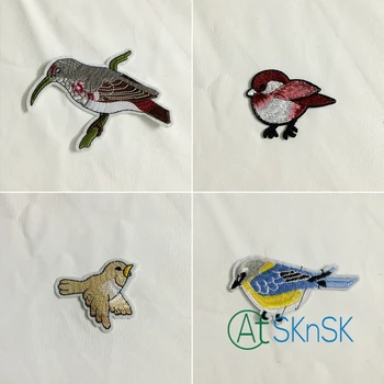 

5 Set Clothes diy accessories lace trim birds Patches applique embroidery material applique 4 styles (20pcs) A2