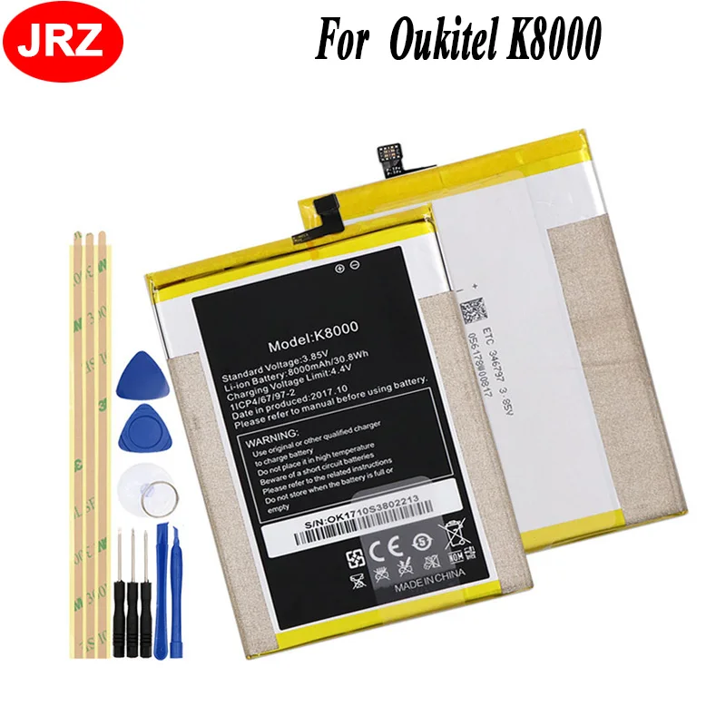 Аккумулятор JRZ для телефона Oukitel K8000 8000 мАч 3 85 В высококачественные сменные