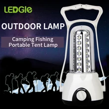Светодиодный фонарь для кемпинга, перезаряжаемый фонарь, 3 Вт, компактный наружный светильник-вспышка для экстренной рыбалки, портативная лампа для кемпинга, 3500 мА/ч, светильник