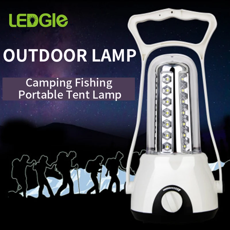 

LEDGLE LED Camping Lantern Rechargeable LED Lantern Compact Outdoor Flashlight for Emergency Camping Fishing Portable Tent lamp 3500mAh Rechargeable Light Hangable Lanterns 42pcs Led Stepless Dimming Work Lamps 60h 220