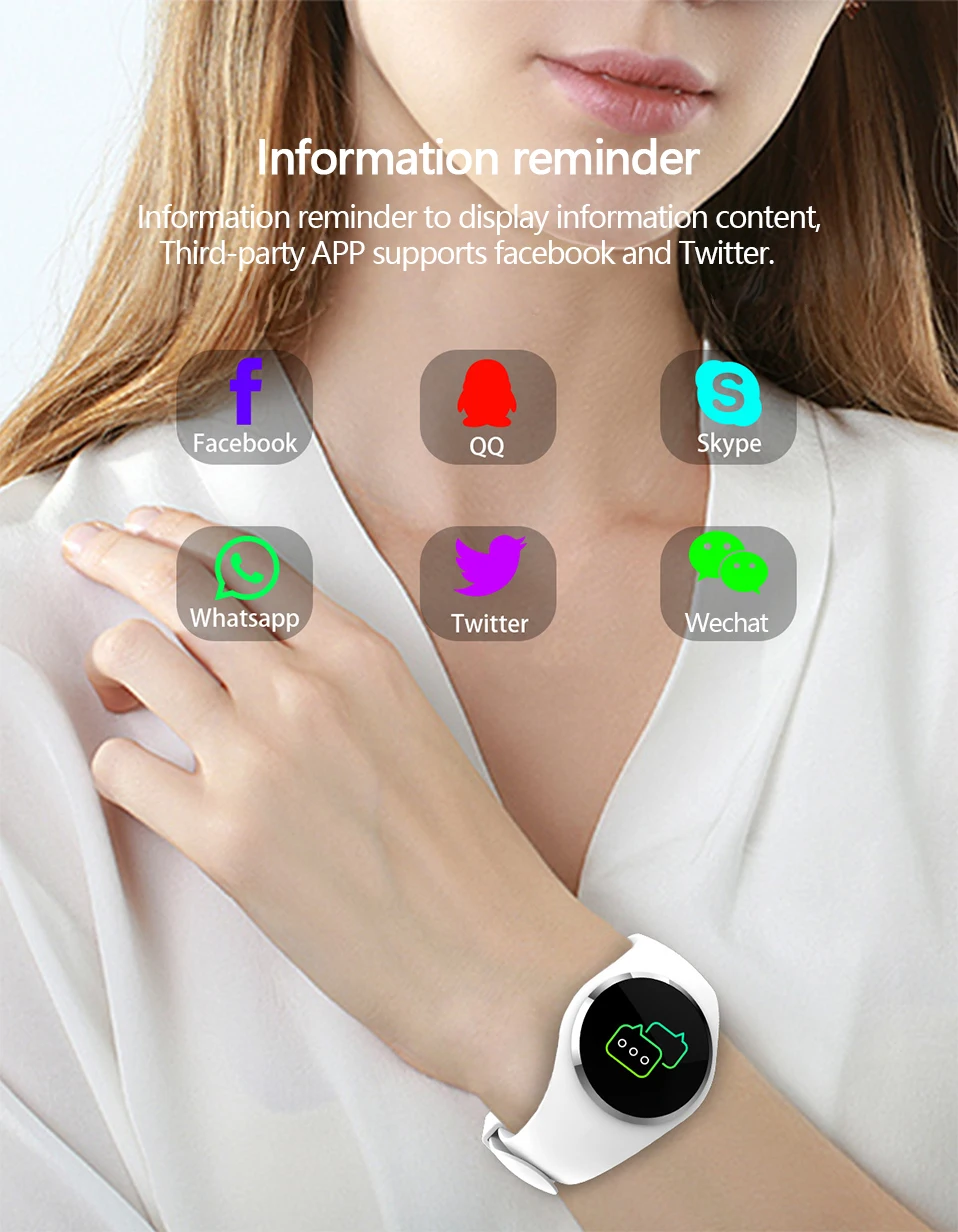 ADORARE Q1 Smart Watch Bracelet Heart Rate Monitor Smart Clock Wristband Fitness Tracker Men Women Smartwatch for Android iOS (9)