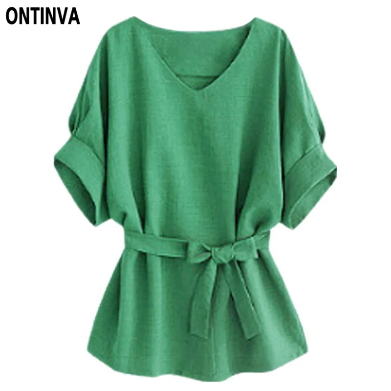 

Green Womens Shirts Peplum Tops 2019 Officewear Blouses Blusas Navy Blue Vetement Femme Summer Ladies Plus Size Clothing 5XL