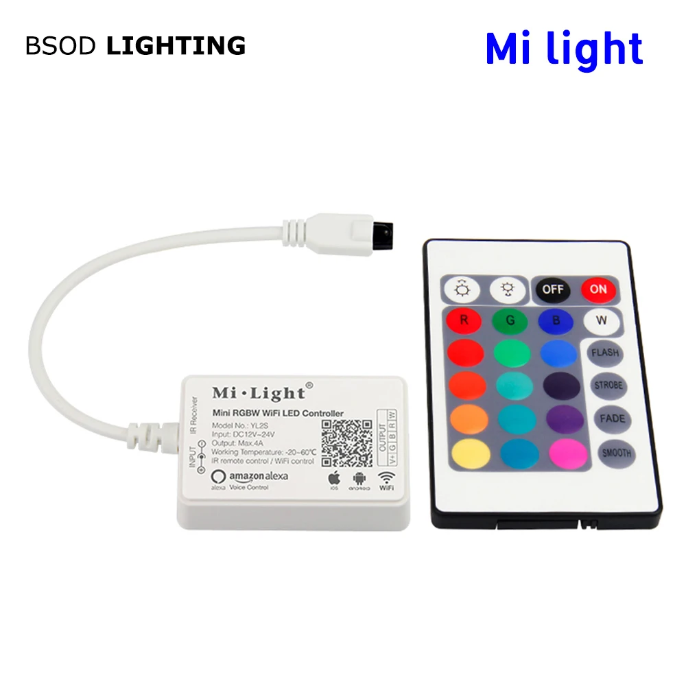 BSOD Led контроллер Milight Mini RGBW RGB Wifi беспроводной ИК пульт дистанционного управления