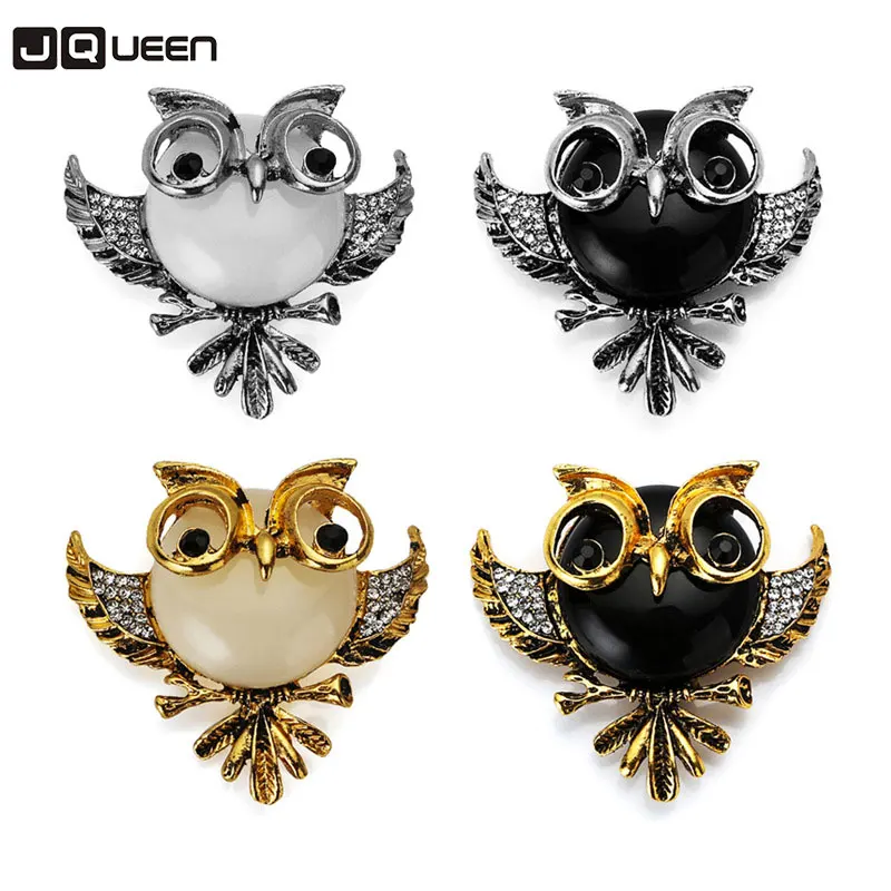 

2017 Hotsale Cute Owl Brooches For Women And Men Metal Bird Animal Brooch Pins Femininos Broches Christmas Gift
