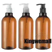 300 шт./лот Ёмкость 500 мл Браун лосьон крем-шампунь бутылка с лосьон насос