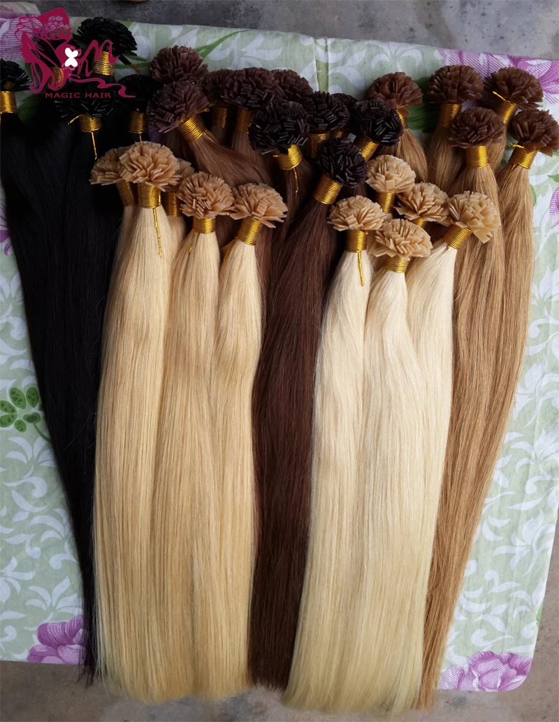 6A fusion hair extensions keratin hair extension natural hair