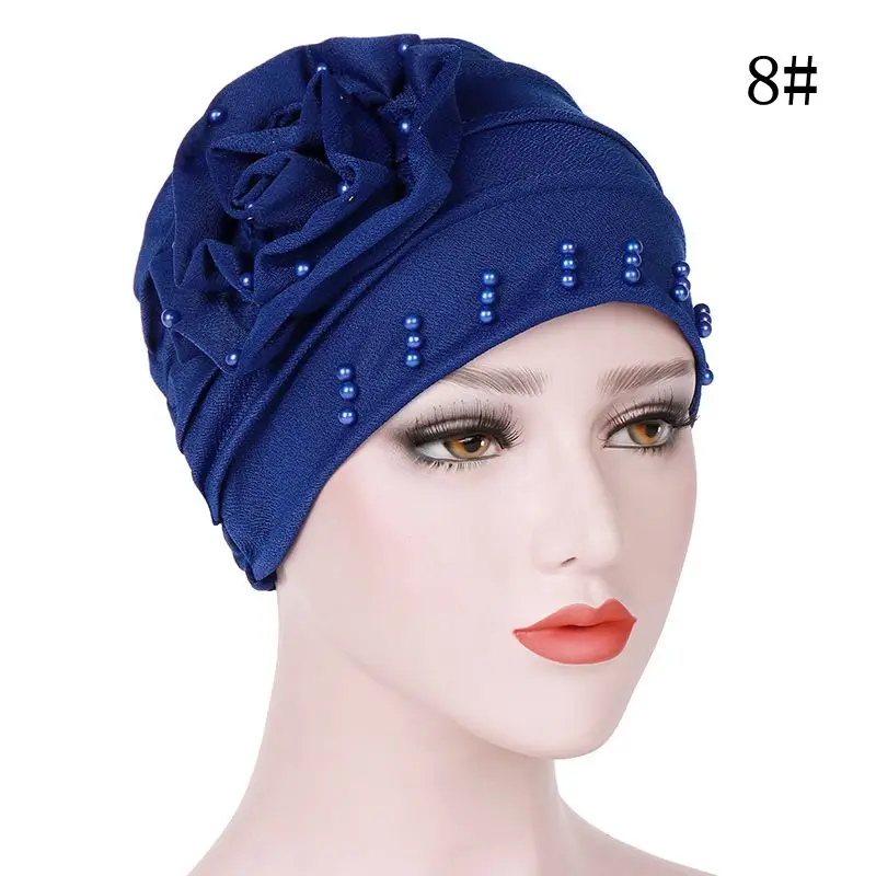 Pearls Beaded Hair Loss Head Wrap Floral Cotton Women Beanie Muslim Turban Cancer Chemo Cap Womens Hijab Turban 10pcs/lot Pearls Beaded Hair Loss Head Wrap Floral Cotton Women Beanie Muslim Turban Cancer Chemo Cap Womens Hijab Turban 10pcs/lot