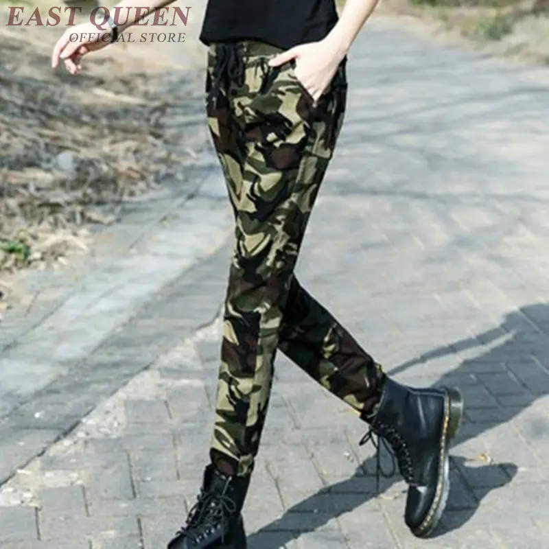 Track pants women military camouflage 