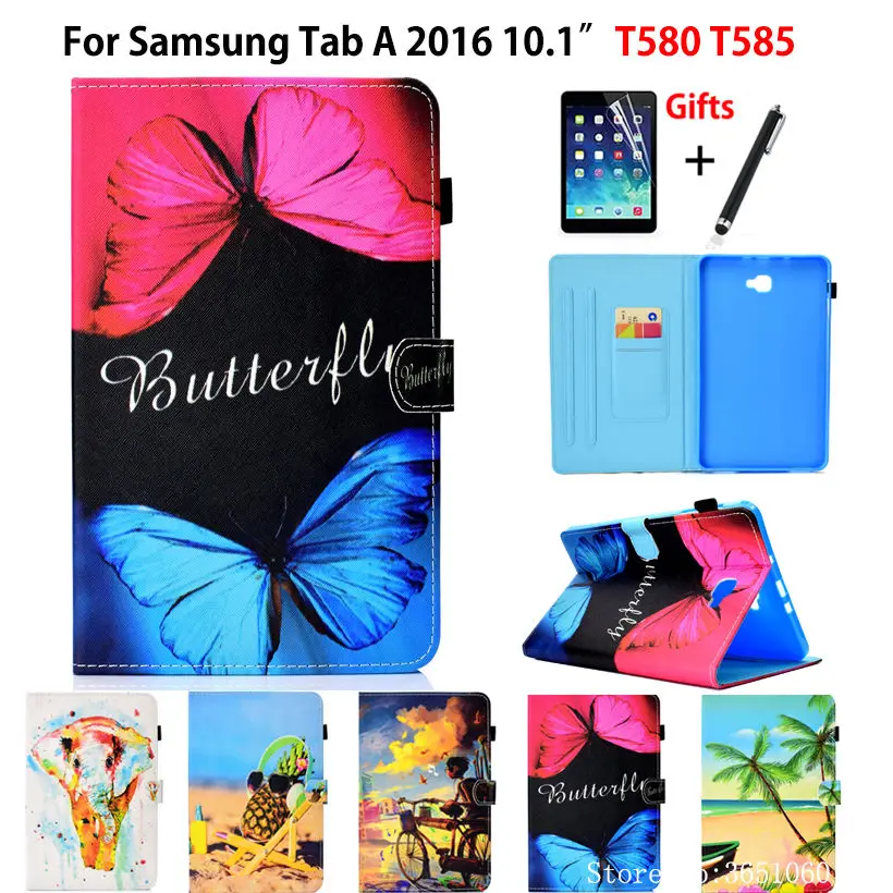 Чехол для планшета Samsung Galaxy Tab A a6 10 1 дюйма 2016 T580 T585|Чехлы планшетов и электронных