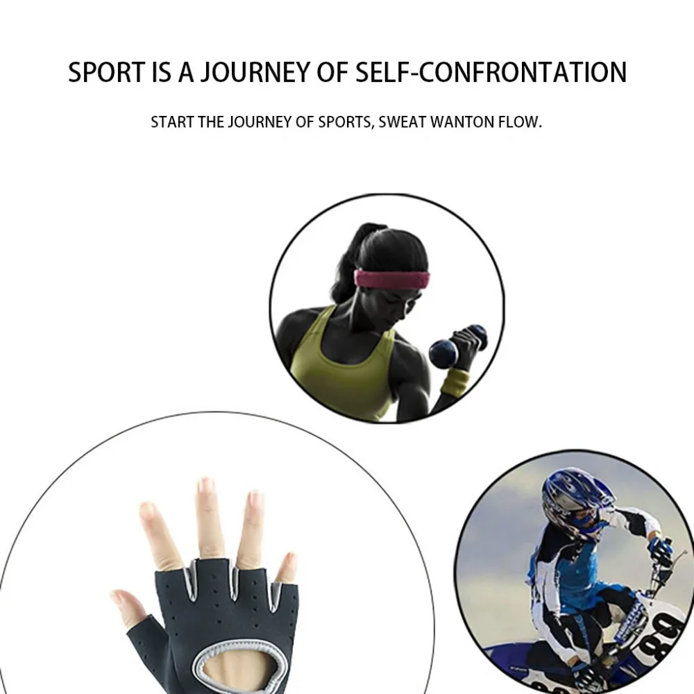 2019 Men and women summer half finger gloves outdoor sports fitness weightlifting gloves waterproof breathable gloves 40M21 (7)