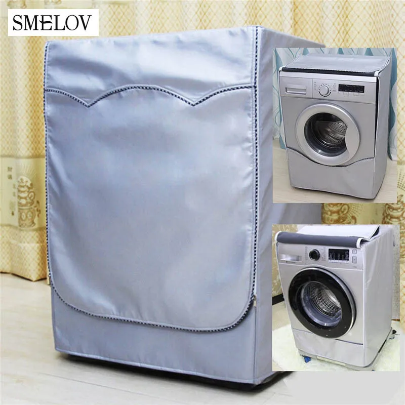 

Waterproof Washing Machine Cover Polyester Drum Machine Dustproof Covers Washer Lid Home Laundry Dryer Protector Case Coat