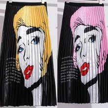 Женская винтажная Женская Повседневная плиссированная юбка до щиколотки летний богемный стиль юбка-пачка для женщин