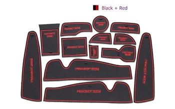 

For Peugeot 2008 DM-088 Gate Slot Rubber Car Mat/Pad Non-Slip Car Accessories LHD Free Shipping 3Colors 13PCS