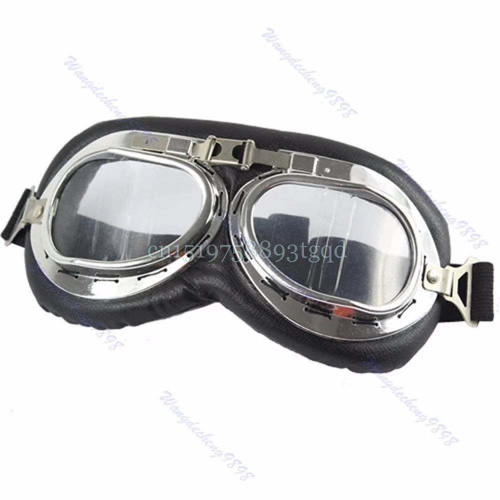 

Vintage Motorcycle Bike Glasses Scooter Cruiser Helmet Pilot Goggles