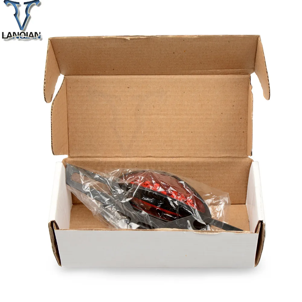 motorbike motorcycle rear talilight tail light bulb brake signal back universal warning stop lamp led 12V Warning signal light