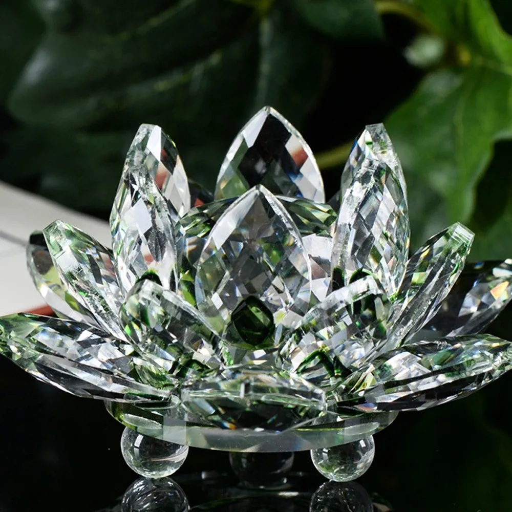 

Paperweight Ornament Feng Shui Decor Collection Ornament Feng Shui Decor Collection Crystal Swan Lotus Crystal Glass Figure