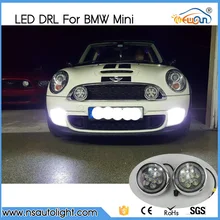 Free Shipping 18W Daylight guide design LED Daytime Running fog lights/ Rally light for All Mini cars For Mini cooper/countryman