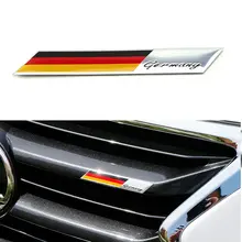 2 шт. автомобиля стикер алюминиевый сплав Германия Флаг для автомобиля Передняя решетка автомобиля стикер s Высокое качество