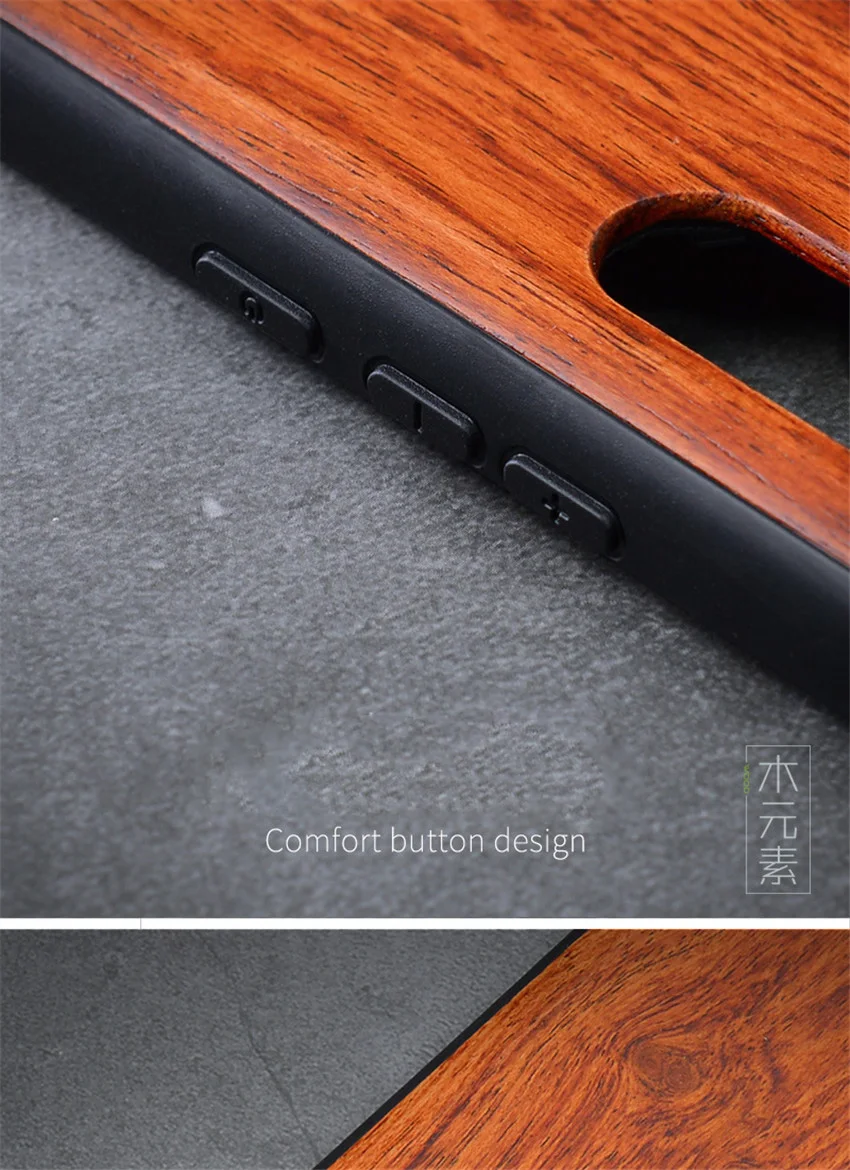 Huawei P30 Pro Case Boogic Original Real Wood funda P30 Pro Rosewood TPU Shockproof Back Cover Phone Shell Huawei P30 case (7)