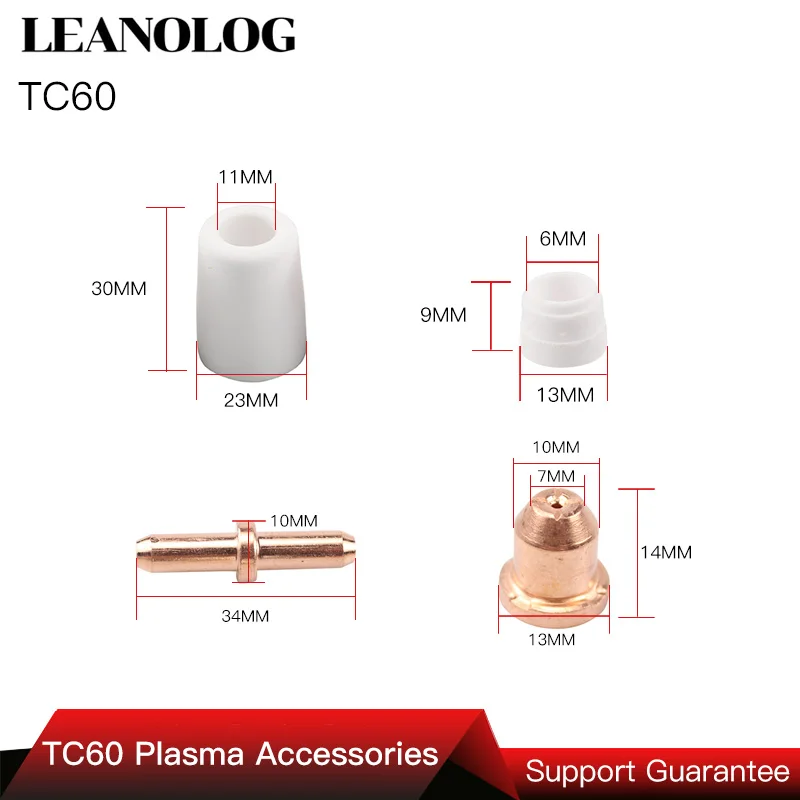 40 pcs Inverter DC Plasma Cutter Accessories/Consumables 60A TC60 Cutting Gun/Torch Electrodes Tips Gas Ring and Shiled Cups 40 pcs Inverter DC Plasma Cutter Accessories/Consumables 60A TC60 Cutting Gun/Torch Electrodes Tips Gas Ring and Shiled Cups