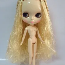 Стоимость светлые длинные волосы Обнаженная Кукла завод кукла подходит для DIY Изменить BJD игрушка для Обувь для девочек