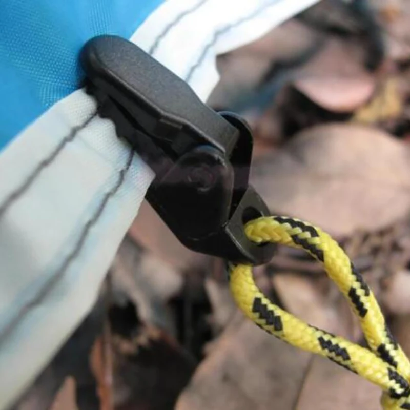 

New 10 Pcs High Quality Tent Clips Clamp Awning Set Car Boat Cover Tent Tie Down Emergency Snap For Outdoor Camping Tent Caravan