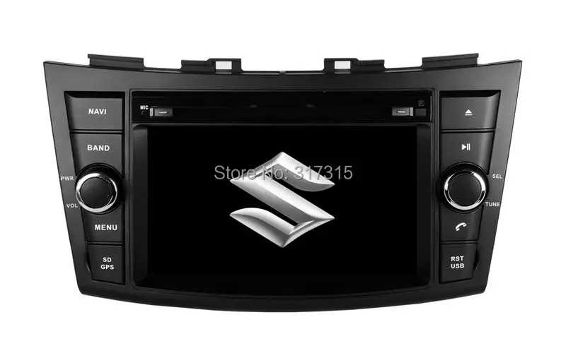 

2-Din Car DVD Player for Suzuki Swift 2011 2013 2013 with GPS Navigation Radio BT TV USB SD AUX Map Audio Video Stereo SatNav