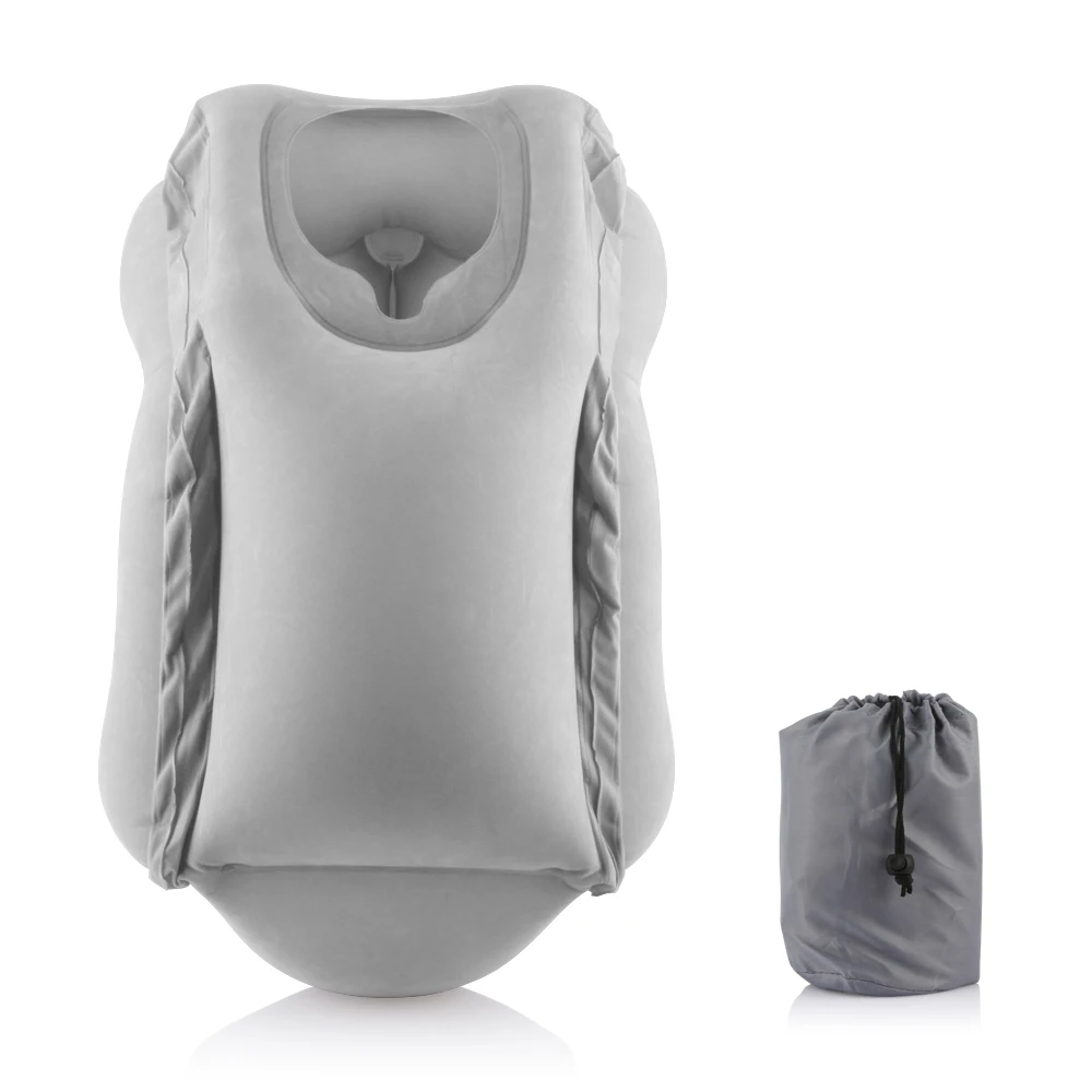 

Inflatable Travel Pillow Air Soft Cushion Trip Portable Blow Soft Neck Pillows Body Support Sleep Aid Posture Correction Pillows