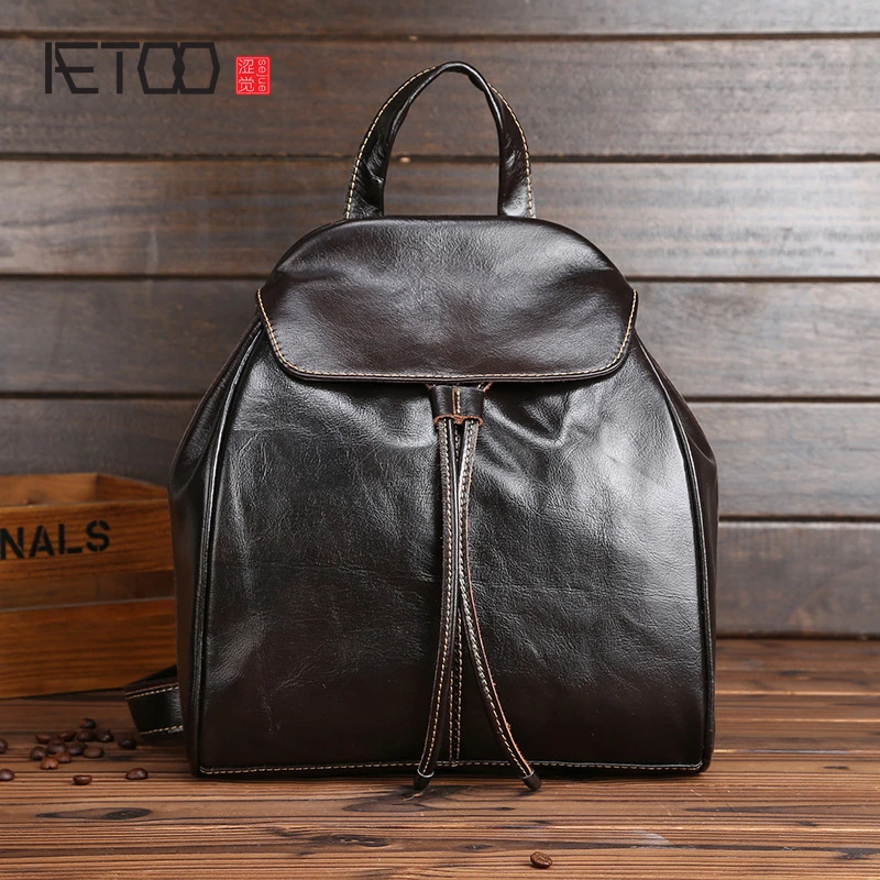 AETOO First layer of cowboy girls shoulder bag mini Korean version of the tide leisure travel