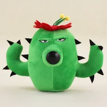 13cm Plants VS Zombies Soft Plush font b Toy b font Doll PVZ Cactus Plush Sucker