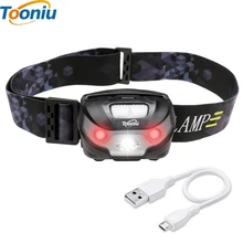 Ejecutando Faros faros LED Recargable USB CREE 5 W Linterna de Lectura Perfecta para la Pesca A Pie de Camping Senderismo