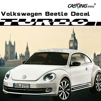 

car sticker decal dual racing vinly stripe sticker decal graphic for VW BEETLE