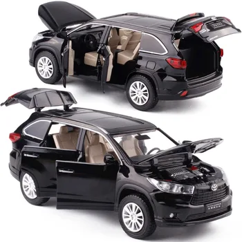 

1/32 Alloy Model Sport Car 6 Doors Open Collective Diecasts High-Lander W/Light& Music Pull Back & Go