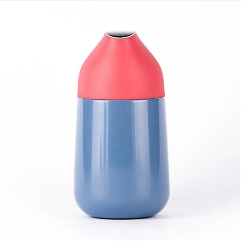 Xiaomi термальная бутылка Kiss Fish CC мини умная чашка вакуумная изоляция бутылка умный датчик температуры OLED дисплей экран - Цвет: Blue