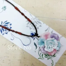 Мода Керамические Кулон ожерелье 15 шт./лот