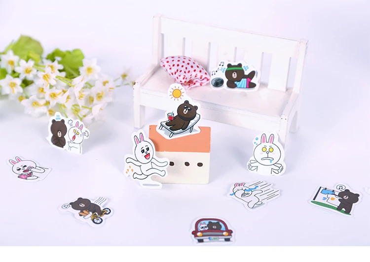 Mr. paper 20 видов конструкций Популярные Kawaii Мультфильм линии Ins Deco Наклейки для дневника Скрапбукинг планировщик Декоративные Канцелярские