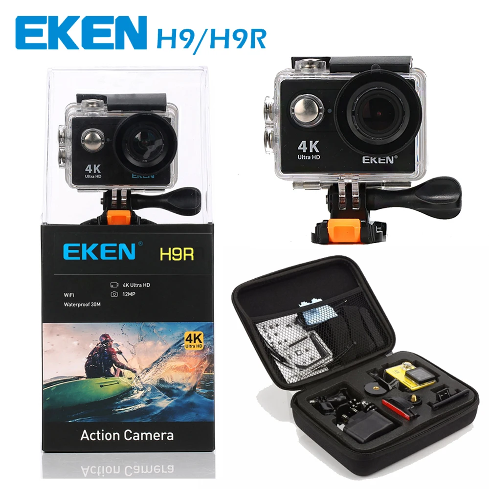 EKEN H9 / H9R Action camera Ultra HD 4K / 25fps WiFi 2.0 170D underwater Camera waterproof Cam Helmet Camera Sport Camera EKEN H9 / H9R Action camera Ultra HD 4K / 25fps WiFi 2.0 170D underwater Camera waterproof Cam Helmet Camera Sport Camera
