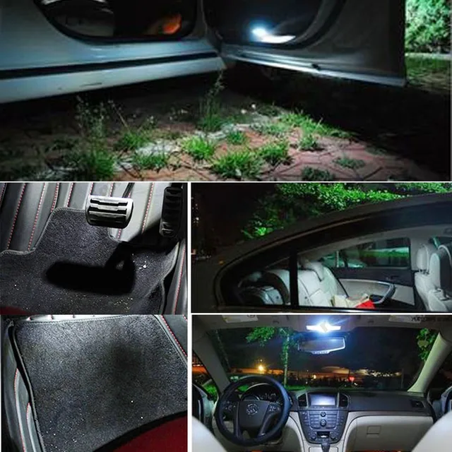 10 sztuk Auto T10 LED Cold White 194 W5W LED 168 COB krzemionka samochód super Bright Turn Side licencja tablicy Lampa żarówka DC 12V -
