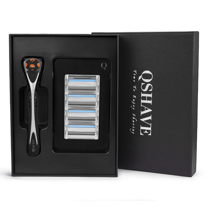Ручная бритва Qshave Black Spider Man с красивой подарочной коробкой может создать ваше имя